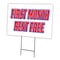 Signmission First Month Rent Free Yard & Stake outdoor plastic coroplast window, C-1216-DS-First Month Rent Free C-1216-DS-First Month Rent Free - alternate 1